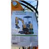 Image 7 : MIVA VA15 YELLOW 13.5 HP GAS POWERED RUBBER TRACK MINI EXCAVATOR WITH ATTACHED DIGGING BUCKET,