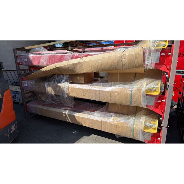 AGT ATK-B1000 RED INDUSTRIAL 1,190.5 LBS CAPACITY HYDRAULIC 2 POST 4 POINT AUTOMOTIVE HOIST WITH