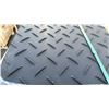 Image 3 : PALLET OF 15- 4'W X 8'L BLACK INDUSTRIAL HIGH-DENSITY POLYETHYLENE GROUND PROTECTION MATS &