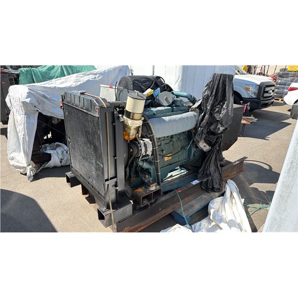 DOOSAN D1140 INDUSTRIAL HEAVY DUTY GENERATOR WITH ELECTRICAL BOX & ASSORTED PARTS