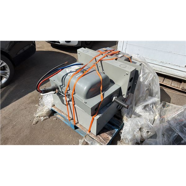 PALLET OF HEAVY DUTY SHUT OFFS & ELECTRICAL BOXES