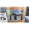 Image 3 : SDLANCH SDL4230TGMS 42' X 30' UNUSED TRIPLE GARAGE METAL SHED, WINE RED COLOUR *COMES IN 2