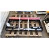 Image 1 : GIYI GY-BF47 SKID STEER BALE FORK ATTACHMENT - INCLUDES RACK & 2 SPEARS