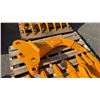 Image 3 : GIYI YELLOW 3PC EXCAVATOR ATTACHMENTS- 24" DIGGING BUCKET, 12" DIGGING BUCKET & RIPPER