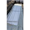Image 2 : STACK OF 100 SKLP WHITE 10'L X 3' 2"W INDUSTRIAL CORRUGATED METAL ROOF / WALL SHEETING