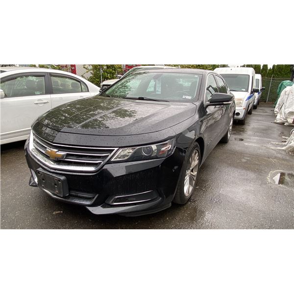 2015 CHEVROLET IMPALA LT, 4DRSD, BLACK, VIN 2G1125S33F9271418,