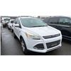 Image 4 : 2013 FORD ESCAPE SE, 4DRSW, WHITE, VIN 1FMCU9GX6DUC96676,