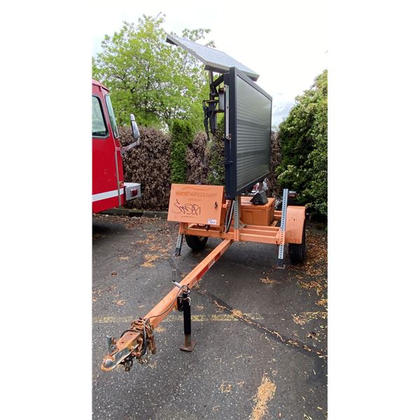 2008 VER-MAC SIGN TRAILER, ORANGE, VIN 2S9US21138S132167,