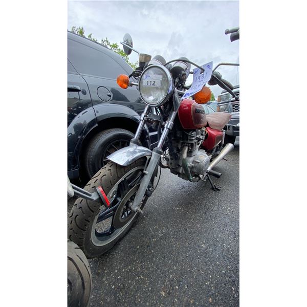 1981 HONDA CM400T OPEN MOTORCYCLE, RED, VIN JH2NC0107BM205796,