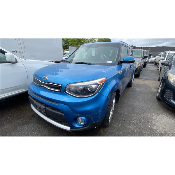2018 KIA SOUL EX, 4DRSW, BLUE, VIN KNDJP3A51J7555673,
