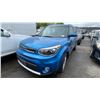 Image 1 : 2018 KIA SOUL EX, 4DRSW, BLUE, VIN KNDJP3A51J7555673,