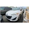 Image 1 : 2012 MAZDA MAZDA 5, 4DRSW, WHITE, VIN JM1CW2DL1C0122561,