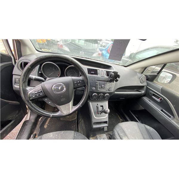 2012 MAZDA MAZDA 5, 4DRSW, WHITE, VIN JM1CW2DL1C0122561, - Able