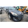 Image 4 : 2013 MAZDA MAZDA 3, 4DR HATCHBACK, BLACK, VIN JM1BL1L77D1732382,
