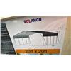 Image 4 : SDLANCH SDLC2020FT 20' X 20' ALL STEEL HIGH END CARPORT W/ OPEN SIDE WALLS *IN WOODEN CRATE*