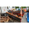 Image 4 : HEAVY DUTY 10' ORANGE MONROE SNOW PLOW WITH HITCH