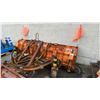 Image 3 : HEAVY DUTY 10' ORANGE MONROE SNOW PLOW WITH HITCH