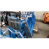 Image 3 : PALLET OF ASSORTED SIZED BLUE INDUSTRIAL METAL WALL/FLOOR MOUNT MATERIAL RACKS