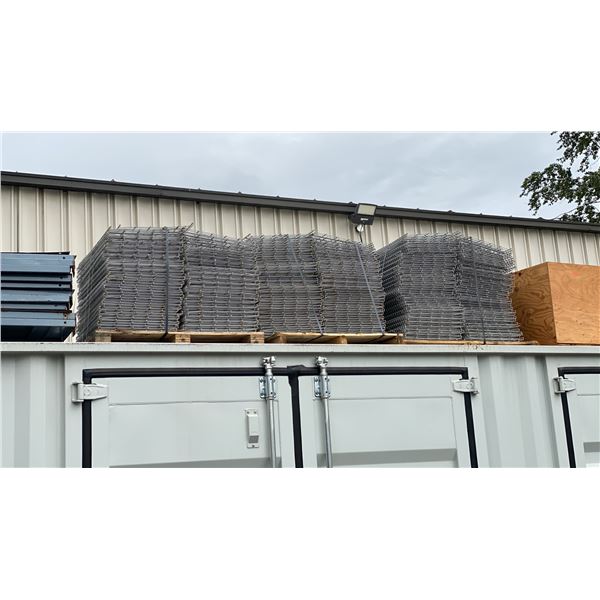3 PALLETS OF PALLET RACKING WIRE MESH DECKING