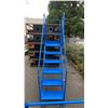 Image 3 : BLUE STATIONARY 6' WAREHOUSE STAIRS WITH RIGHT HAND RETURN PLATFORM