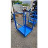 Image 6 : BLUE STATIONARY 6' WAREHOUSE STAIRS WITH RIGHT HAND RETURN PLATFORM