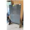 Image 1 : GREY 36"W X 66"H INDUSTRIAL PARTS BIN SORTING RACK WITH 2 BOXES OF ASSORTED PLASTIC PARTS BINS