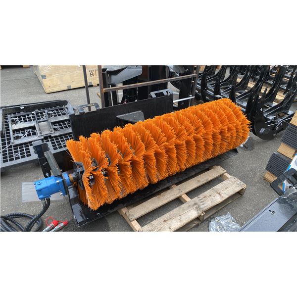 GIYI GY-SE61 61" HYDRAULIC SKID STEER SWEEPER ATTACHMENT
