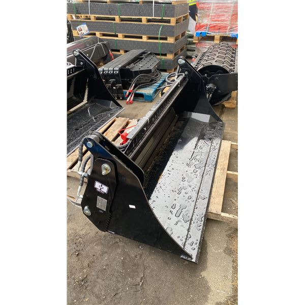 GIYI GY-KH72 72" INDUSTRIAL SKID STEER HYDRAULIC 4-IN-1 BUCKET ATTACHMENT