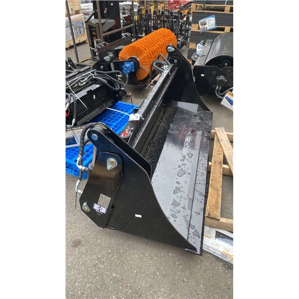 GIYI GY-KH72 72" INDUSTRIAL SKID STEER HYDRAULIC 4-IN-1 BUCKET ATTACHMENT