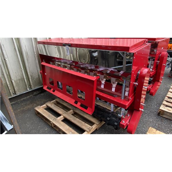 AGT STSD10 RED INDUSTRIAL SKID STEER SEEDER ATTACHMENT