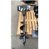 Image 1 : GIYI 12" MINI SKID STEER AUGER ATTACHMENT