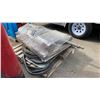 Image 1 : PALLET OF 4 INDUSTRIAL HEAVY DUTY SUBMERSIBLE PUMPS, EQUIPMENT WINDOWS, RUBBER WEATHER STRIPPING &