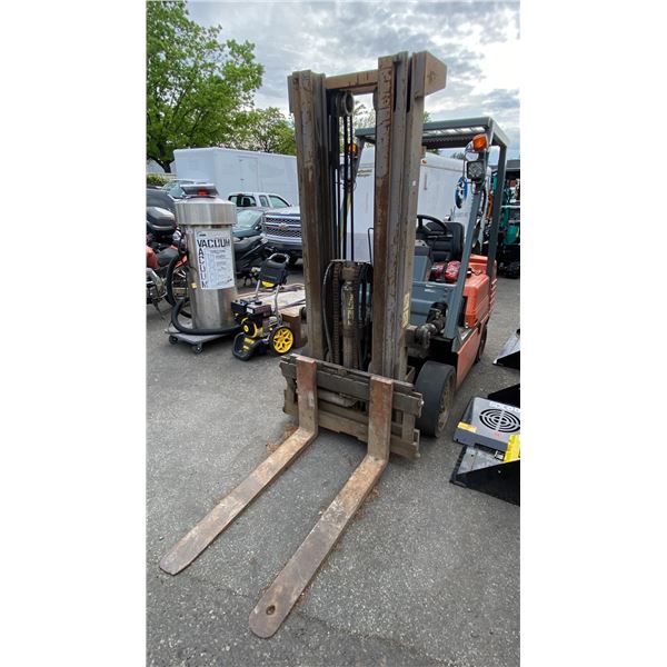 C50B FORKLIFT, ORANGE, VIN 301557A,