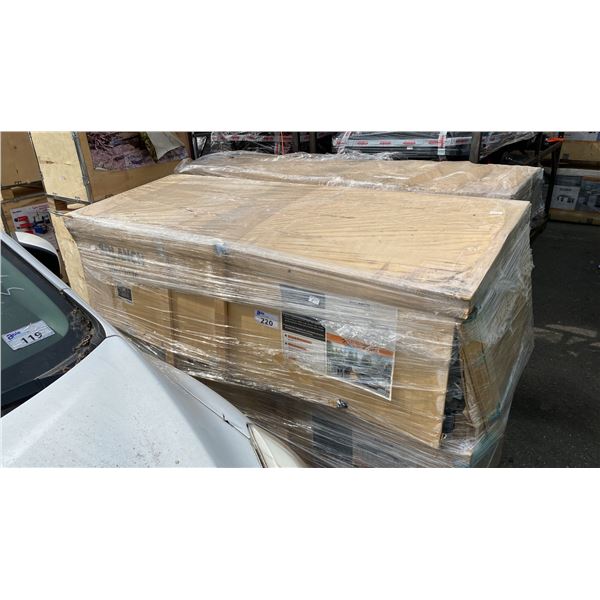 SDLANCH SDLC2020FT 20' X 20' ALL STEEL HIGH END CARPORT W/ OPEN SIDE WALLS *IN WOODEN CRATE*