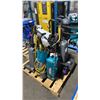Image 1 : PALLET OF ASSORTED COMMERCIAL UPRIGHT VACUUMS, BACKPACK VACUUMS, & BACKPACK CHEMICAL SPRAYER *MUST