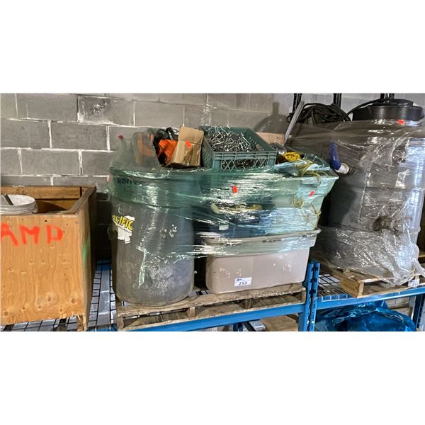 PALLET OF ASSORTED INDUSTRIAL JOB SITE LIGHTING & WORK LIGHTS *MUST TAKE ALL ON PALLET*