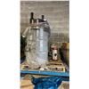 Image 1 : PALLET OF 2 LARGE COMMERCIAL ABRASIVES TANKS & HOSES *MUST TAKE ALL ON PALLET*