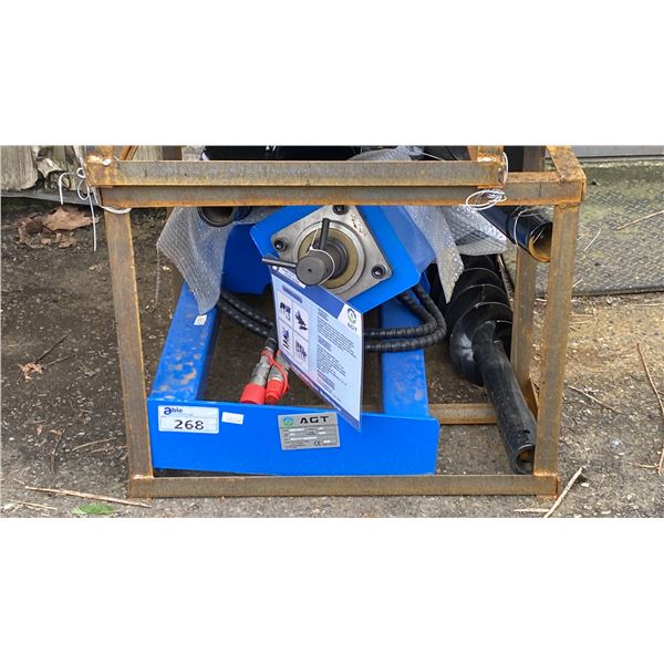 AGT SSECAG-Y HEAVY DUTY HYDRAULIC SKID STEER AUGER ATTACHMENT SET 6", 12" & 14" DIAMETER BITS