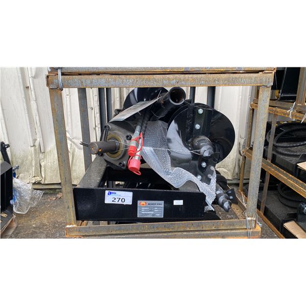 MOWER KING SSECAG-Y HEAVY DUTY HYDRAULIC SKID STEER AUGER ATTACHMENT SET 6", 12" & 14" DIAMETER