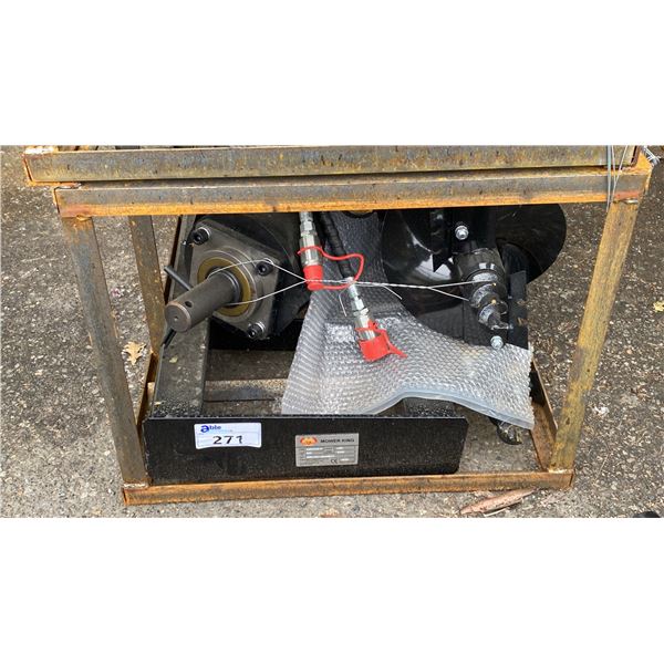 MOWER KING SSECAG-Y HEAVY DUTY HYDRAULIC SKID STEER AUGER ATTACHMENT SET 6", 12" & 14" DIAMETER