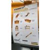Image 3 : YELLOW MINI EXCAVATOR 8PC ATTACHMENT SET- 3 BUCKETS, AUGER, AUGER ROD, GRABBER, RAKE & RIPPER
