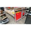 Image 2 : AGT ATK-B1000 RED INDUSTRIAL 1,190.5 LBS CAPACITY HYDRAULIC 2 POST 4 POINT AUTOMOTIVE HOIST WITH