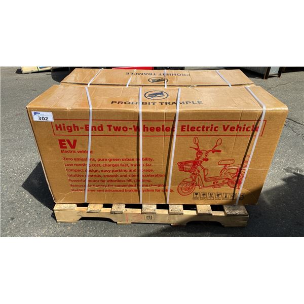 HIGH-END 2 WHEELED 2 SEAT ELECTRIC BIKE WITH CHARGER COLOR RED *IN BOX*