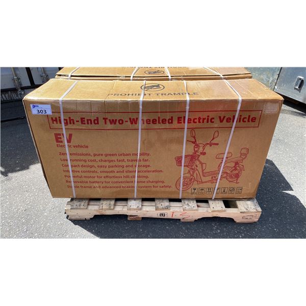 HIGH-END 2 WHEELED 2 SEAT ELECTRIC BIKE WITH CHARGER COLOR RED *IN BOX*