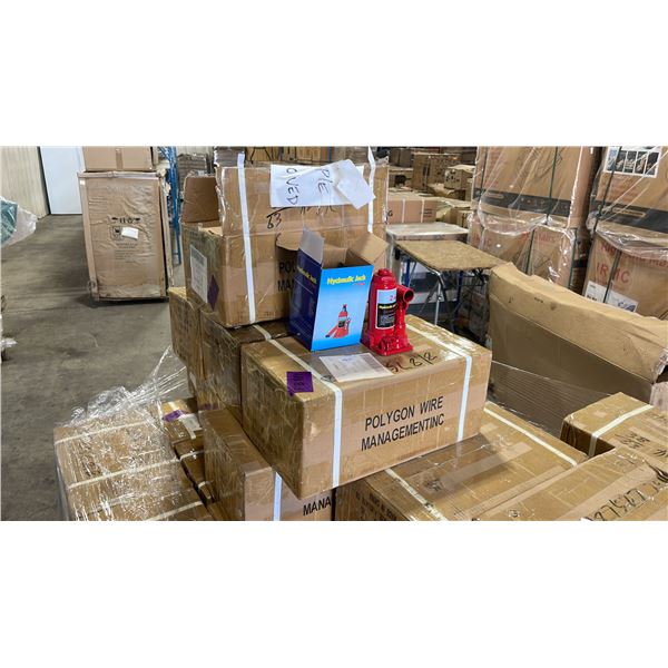 4 BOXES OF 8 RED INDUSTRIAL 2 TON BOTTLE JACKS IN PACKAGING *32 JACKS TOTAL*