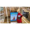 Image 2 : 4 BOXES OF 8 RED INDUSTRIAL 2 TON BOTTLE JACKS IN PACKAGING *32 JACKS TOTAL*