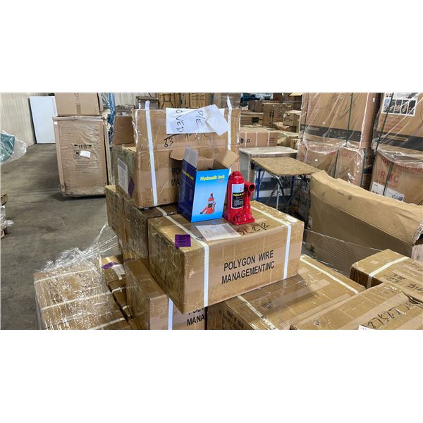 4 BOXES OF 8 RED INDUSTRIAL 2 TON BOTTLE JACKS IN PACKAGING *32 JACKS TOTAL*