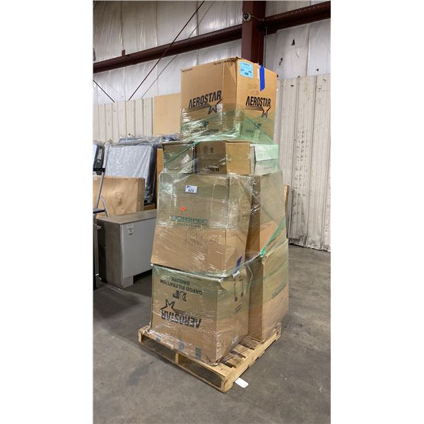 PALLET OF ASSORTED RESTORATION PADS / FRESH AIR FILTERS *MUST TAKE ALL ON PALLET*