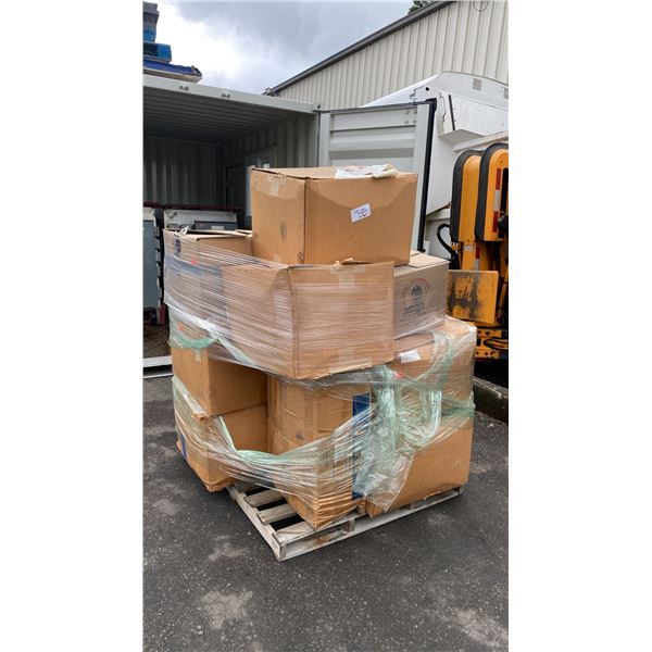 PALLET OF ASSORTED RESTORATION PADS / FRESH AIR FILTERS *MUST TAKE ALL ON PALLET*