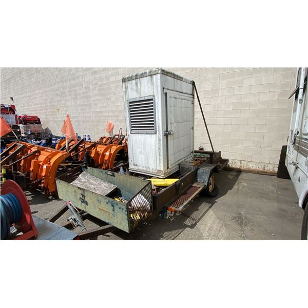 ONAN 7.5DKDFJ FLAT DECK WITH GENERATOR, GREEN, VIN NIL,
